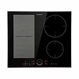 Klarstein Induktionskochfeld, Glaskeramik Kochfeld mit 4 Platten, Einbau-Induktionskochfeld mit Touch-Display, Digitalanzeige und Timer-Funktion, Schnelles Aufheizen, 7000 Watt