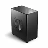 Philips Fidelio FW1 Kanal Kabelloser Subwoofer | 420 W | Cinematischer Sound | tiefer Bass für Heimkino & Musik | Gebürstetes Metall und Lederverarbeitung | DTS Play-Fi & RCA Anschluss