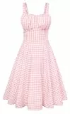 Belle Poque Damen Kleider Casual Cocktailkleid Sommerkleid Elegant Spaghetti Freizeitkleid A-Line Lang