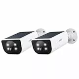 AOQEE Solar Überwachungskamera Outdoor Wireless - 2K Batteriebetriebene CCTV-Kamerasysteme, Heim-/Haussicherheit, PIR-Erkennung, IP65, Farbnachtsicht, TF-Kartenspeicher, funktioniert mit Alexa