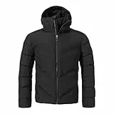 Schöffel Herren Ins Jacket Style Lodos MNS, leichte Steppjacke mit hoher Wärmeleistung, bequeme, warme Winterjacke mit Kapuze und hochschließendem Kragen, black, 50