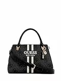 GUESS Noelle II Luxury Satchel Bag Coal Logo