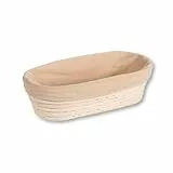 KESPER | Gärkörbchen, Material: Rattan, Textilfutter (abnehmbar), Maße: 28 x 15 x 8 cm, Farbe: Natur | 19632