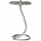 SAFAVIEH Glam Wooden Accent Table, in Silver, 33 X 38 X 53.34