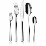 WMF Philadelphia Besteck Set 6 Personen, 30 teilig, Monobloc-Messer, Cromargan Edelstahl poliert, glänzend, spülmaschinengeeignet