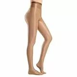 Yilanmy Glänzende Strumpfhose Damen Ölig Glanz Hohe Taille Strumpfhose Glossy Tanzstrumpfhose 70 DEN,S