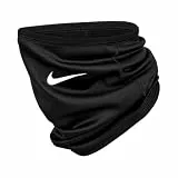 Nike Herren Therma-Fit Fleece Neckwarmer Schlauchschal Halswärmer Winter Running Training Outdoor Sport Schal, Black/White, One Size