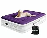 CHILLSUN Luftmatratze, 2 Personen mit Elektropumpe, Luftbett Selbstaufblasend Aufblasbares Bett, Gästebett Aufblasbar, 203x152x46cm Luftmatratze Faltmatratze für Zuhause, Gäste & Camping