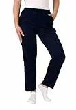 Normann Care Damen Rehahose mit seitlichen Reißverschluß Jogginghose für Reha, Physio, Gipsbein, Farbe:Navy, Größe:L