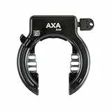 AXA Solid Rahmenschloss, Schlüssel nicht abziehbar, 71 mm Breite Öffnung, Sicherheitsstufe 10, Einsteckkette Kompatibel, Geeignet für E-Bikes, Schwarz