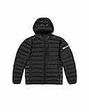 Champion Herren Legacy Outdoor (220340) -Wr Light Nylon Cirè 35gr Small Script Logo Hooded Jacke, Schwarz (KK001), XL