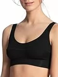 CALIDA Elastic Bustier Damen, mit breitem Softbund, atmungsaktive und weiche Single Jersey-Qualität schwarz 48-50