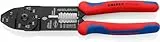 KNIPEX Crimpzange mit Mehrkomponenten-Hüllen schwarz lackiert 230 mm, 97 21 215 B