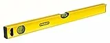 Stanley Wasserwaage Klassik (100 cm Länge, horizontale/vertikale Libelle, Schockabsorber, Genauigkeit ±0,5 mm/m) STHT1-43105