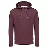 riverso Hoodie Herren RIVTheo Regular Fit Kapuzenpullover Pullover, Größe:5XL, Farbe:Port Red (15400)