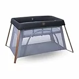 Maxi-Cosi Iris2, 2-in-1 Reisebett Baby, 0-3 Jahre, 0-15 kg, Kompaktes Reisebettchen, 2 Ebenen, Seitliches Einstiegsfenster, Faltbar & Leicht, Matratze Erweiterbar, Umweltfreundlich, Essential Graphite