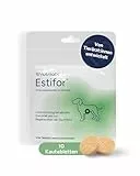 NutriLabs ESTIFOR Kautabletten für Hunde 10 Stück - Mit Bentonit, Kamille & Natriumkarbonat - Unterstützt Verdauung & Darmflora - bei akutem Durchfall - Nahrungsergänzung für Hunde.
