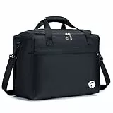 YOODI Wizzair 40x30x20 25L Faltbare Handgepäck Tasche für Flugzeug - Kleine Reisetasche Koffer Tasche mit Schultergurt (Schwarz)