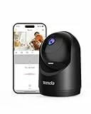 Tenda 3MP Überwachungskamera Innen,Personen und Bewegungserkennung, Automatische Verfolgung,Alarms und Push-Nachricht, Haustiere Kamera überwachung innen 2K mit 2-Wege-Audio,Nachtsicht,CP3V3.0 Schwarz