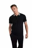DeFacto Herren Basic Poloshirt - Klassisches T-Shirt für Männer Black L