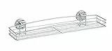WENKO Wand Maxiablage Mod. Milazzo Duschablage ohne Bohren im Drahtkorb-Design Regal für Badezimmer und Küche aus verchromtem Metall 52,5 x 8,5 x 16 cm