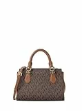 Michael Kors Marilyn Small Signature Logo Messenger Bag Braun PVC