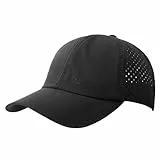 TOP-EX XL/XXL Atmungsaktivem Baseball Cap Herren UPF 50 Running Cap Sommer Kappe Sonnenhut Basecap Sports Golf Cap 95556-Schwarz L/XL