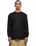 Urban Classics Herren, Langarmshirt, Schwarz, 4XL