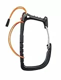 PETZL Caritool Evo Universal-Eisschraubenhalter zum übersichtlichen Sortieren der Ausrüstung, Farbe: Schwarz, P043AA00