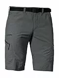 Schöffel Herren Shorts Silvaplana2, vielseitige Wanderhose mit separatem Gürtel, Outdoor Hose mit praktischen Taschen, asphalt, 52