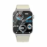 STECEi Smartwatch Herren mit Bluetooth Anrufe, 110+ Sportmodi Fitnessuhr mit Herzfrequenz, Weiß