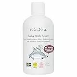 Eco by Naty, Babybadeschaum Bio Inhaltsstoffe pflanzlichen Ursprungs parfümfrei, hypoallergen und dermatologisch getestet, 200 ml Flasche