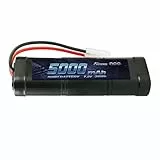 Gens ace 7,2V RC Batterie NiMH Akku 6S 5000mAh 50C mit TMY Stecker für LKW RC Auto Flugzeug Hubschrauber Boot LKW Auto