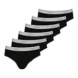 Sloggi Herren GO ABC Midi 6P, BLACK, XXL