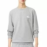 Lacoste Fleece Lounge Pullover Herren SH9462, Farbe:Grau MTG, Textil:L