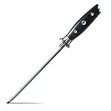 SHAN ZU Wetzstahl 20 cm, Japanischer Messerschärfer, Wetzstahl aus Hochkohlenstoffhaltigem Superstahl, Professioneller Küchenmesserschärfer für Küchenmesser aus Edelstahl