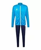 hummel Herren Trainingsanzug hmlLOGO Suit Zweiteiler Sportanzug, Farben:Dunkelblau-Hellblau, Größe Hosen:XL