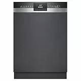 Siemens SN53HS10TE iQ300 Smarter Geschirrspüler Teilintegriert, 60 cm breit, Besteckkorb, Edelstahl, angenehm leise mit iQdrive, aquaStop, höhenverstellbarer Oberkorb, home connect, intensiveZone