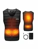 HEWINZE Beheizbare Weste Damen - Wärme weste mit akku 7.4V, heizweste jagd