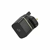 OtterBox USB-C PD GaN UK Ladegerät 30W, USB-C Schnellade Gerät für Smartphone und Tablet, Sturzgeschützt und Robust, Schwarz