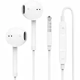 3,5 mm Kopfhörerstecker mit Kabel, In-Ear Kopfhörer für Samsung, Hochauflösende Ohrhörer mit Mikrofon und Lautstärkeregler Kompatibel mit Sony Google Xiaomi MP4 MP3 Huawei, usw 3,5mm Audiogeräte
