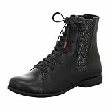Think! Damen AGRAT chromfrei gegerbte nachhaltige Stiefelette, 0000 SCHWARZ, 39 EU