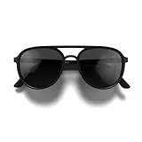 LONDON MOLE® Pilot sonnenbrille | Coole brille im pilotenstil | Herren damen unisex | Federscharniere