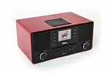 Block Aurora Smartradio - 36W mit Subwoofer - DAB+/UKW/Internetradio 30.000 Sender - WLAN 2.4/5GHz - Spotify Connect & Bluetooth - CD & USB - Wireless Charging - Farbdisplay dimmbar (Hochglanz Rot)