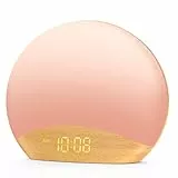 DOUMOSH Sunrise Lichtwecker, Wecker Digital, Tageslichtwecker, 8 dimmbares Nachttischlampe, Sonnenaufgang Wecker für Erwachsene, Kinder, Babys