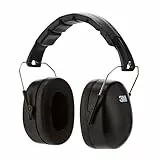 3M Kapselgehörschutz 90563E, Zusammenklappbarer Ohrenschützer, Bequemer Gehörschutz empfohlen für Geräuschpegel zwischen 94 bis 105 dB, schwarz, 1 Stück