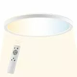 BRILLIANT LED Panel Lumaro rund Ø 29 cm – dimmbare LED Deckenleuchte mit Fernbedienung – 2400 Lumen, 2700–6500K CCT – Nachtlicht & Timer – moderne Deckenlampe für Wohnzimmer, Schlafzimmer & Büro