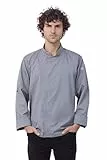 Chef Works Herren Men's Hartford Chef Coat Kochjacke, Grau, S EU