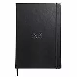 Rhodia 118869C Web Notebook (DIN A4, 21 x 29,7 cm, elfenbein, liniert, dot grid, 90 g, 96 Blatt) 1 Stück schwarz