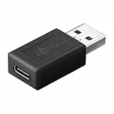 Goobay 45400 2 in 1 Superspeed Adapter USB 3.0 (Typ A) auf USB-C, verwandelt den USB 3.0 Anschluss in einen USB-C Anschluss, schwarz